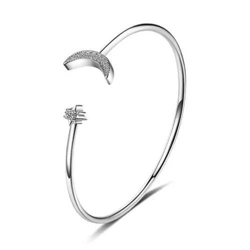 Crescent Cuff- 925 Silver