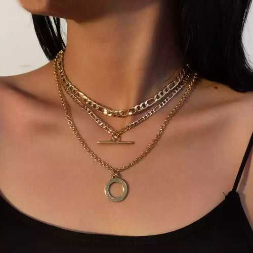 Rivet Layered Necklace