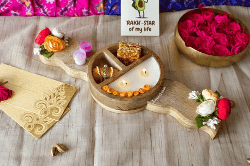 Ultimate Wooden Rakhi Platter