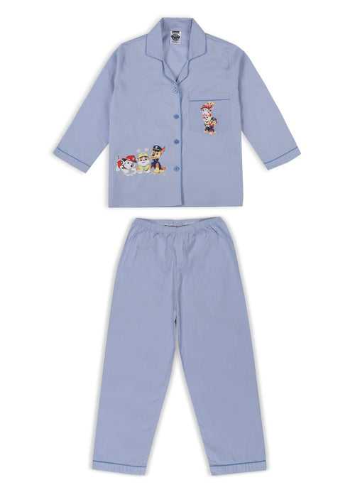 Pawsome Awesome Print Long Sleeve Kids Night Suit