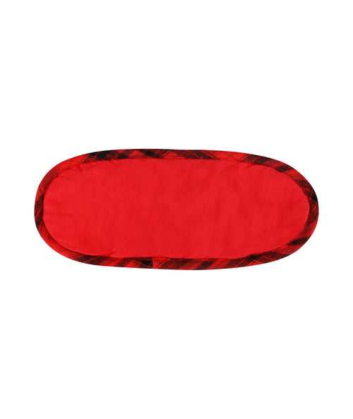 Red Checked Eyemask