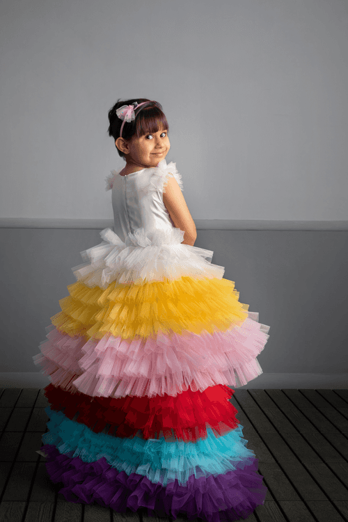 The Rainbow Frill Dress