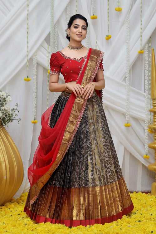 Copper & Maroon Lehenga (FW)