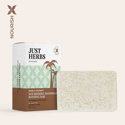 Kerala Coconut Nourishing Handmade Bathing Bar - Pack of 1