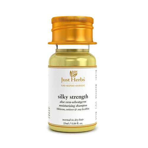 Silky Strength Aloevera-Wheatgerm Moisturising Shampoo 25ml
