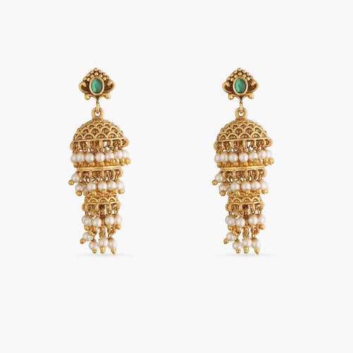 Nivara Four Layer Jhumka Earrings