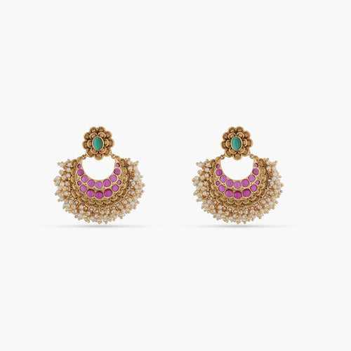 Floryn Guttapusalu Antique Chandbali Earrings