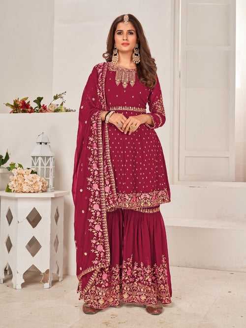 Heavy Pakistani Style Sharara Suit - Buy Now