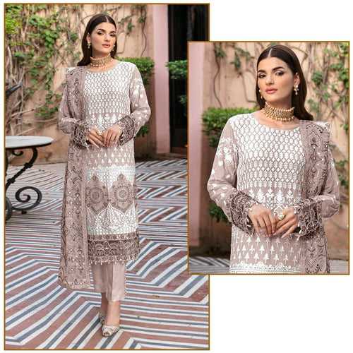 BIL01 Designer Semi Stitched Pakistani Salwar Suit (Copy)