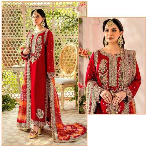 Bil17-A Heavy Georgette Designer Heavy Embroidered Party Wear Pakistani Salwar Suit
