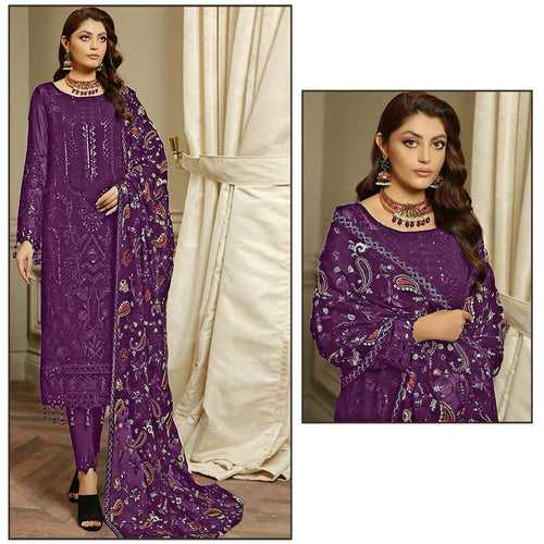 BIL43 Designer Semi Stitched Pakistani Salwar Suit