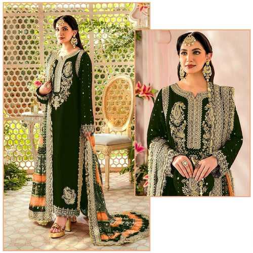 Bil17-F Heavy Georgette Designer Heavy Embroidered Party Wear Pakistani Salwar Suit