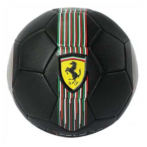 FERRARI SIZE 5 MACHINE SEWING SOCCER BALL BLACK BY MESUCA