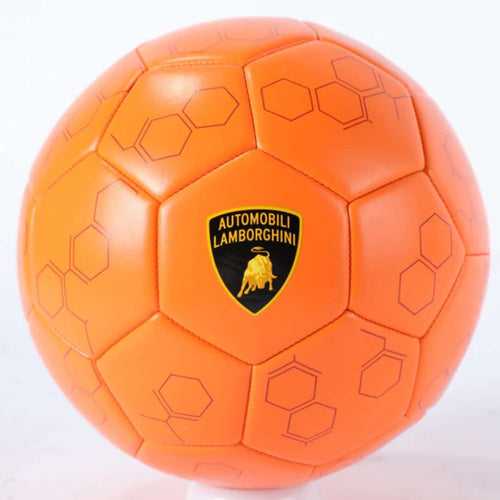 LAMBORGHINI PVC SOCCER BALL MACHINE STITCHED- ORANGE Size 5 by Mesuca