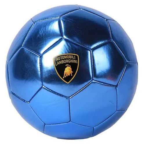 Lamborghini Metallic PVC Soccer Ball Size 5 - Blue by Mesuca