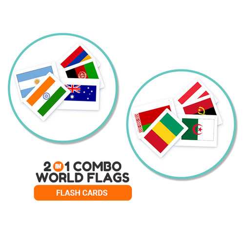 World Flags - Bundle Flash Cards (Set 1 and Set 2)