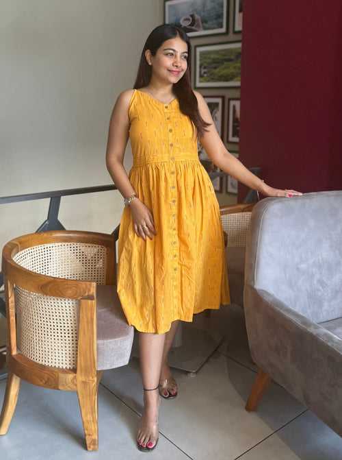 Sunshine Ikat dress