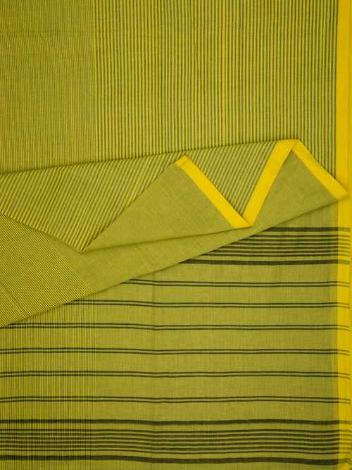 Spring Moss - Handwoven Cotton Saree