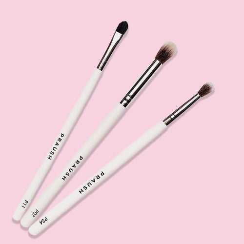 3 Pcs Eyeshadow Application & Blending Pro Makeup Brush Set