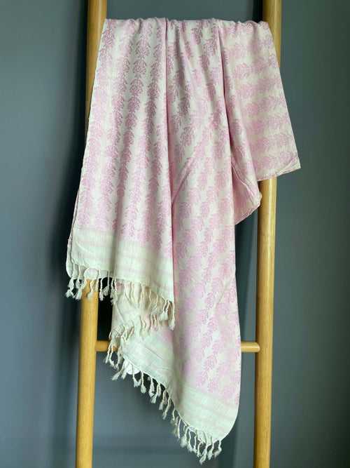 Pink Eri Silk Shawl