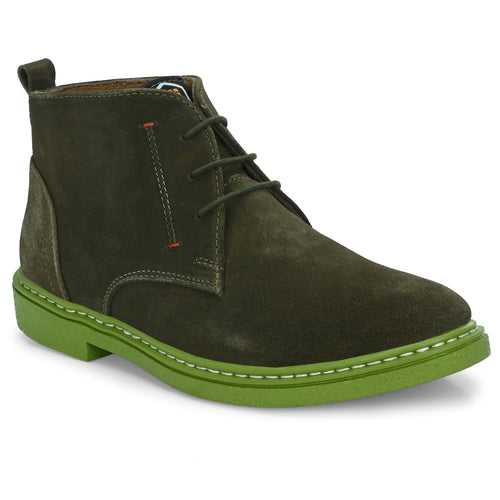Eego Italy Stylish Casual Boots LEE-15-GREEN
