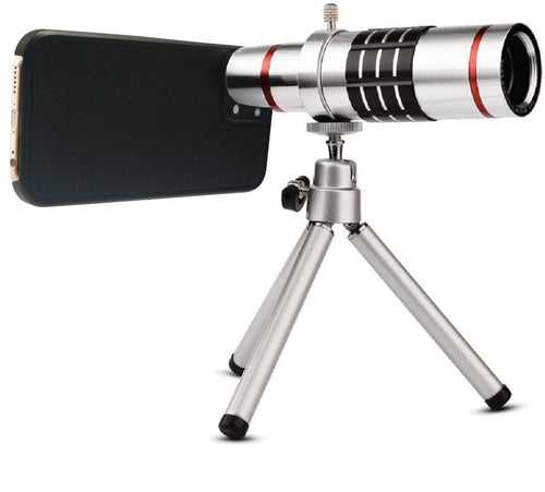 18x Optical Zoom Mobile Lens Kit Telescope Lens with Tripod, Back case/Cover compatible with Iphone12 Mini