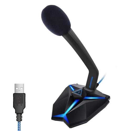 Smiledrive USB Microphone PC Computer Gaming Mic with Mute Button for Streaming/Chatting/vlogging-Windows/Mac OS compatible