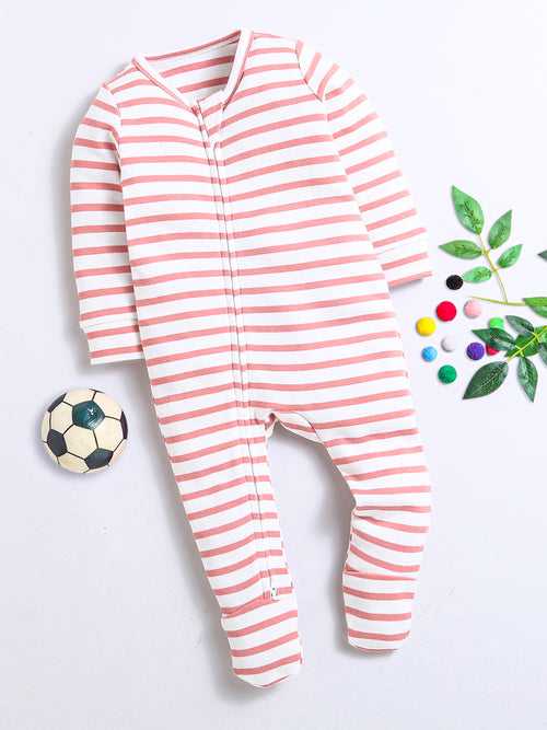 Round Neck Long Sleeve Romper For Unisex Baby