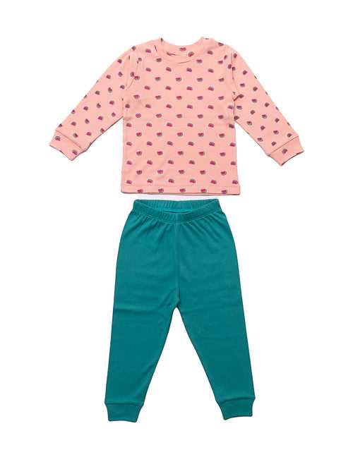 Long Sleeves Top And Bottom Sets/Pajama Sets For Kids Girls