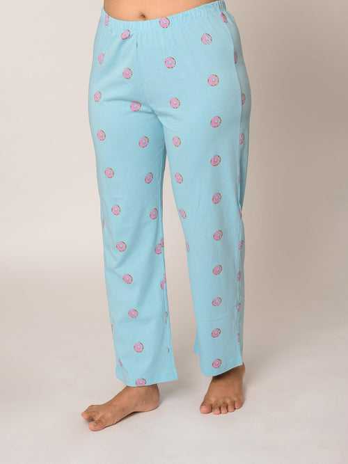 Donut Print Cotton Pyjamas