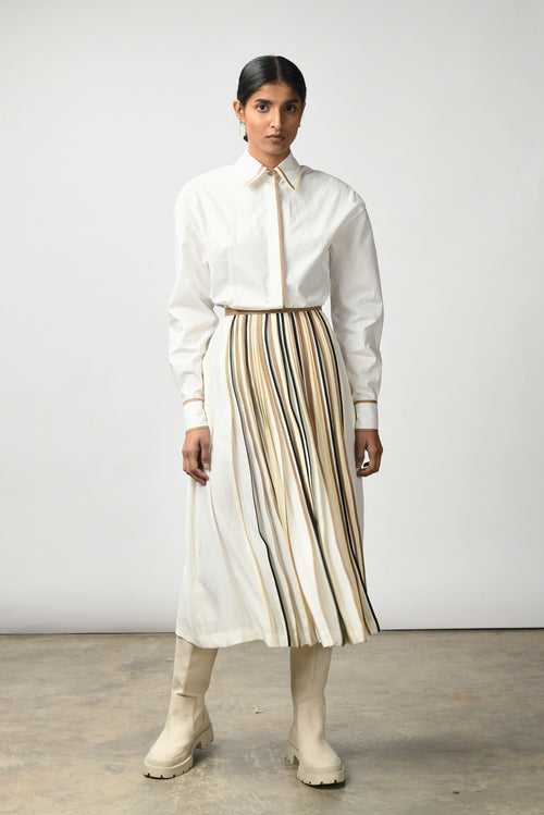 Midi Multibinding Shirt Dress