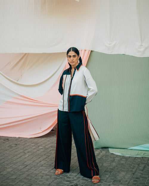 Side Pleated Trousers