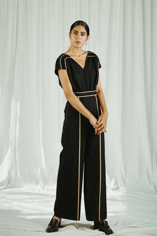 V neck jumpsuit