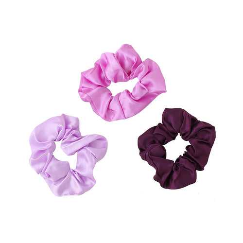 Yellow Chimes Scrunchies for Women Hair Accessories for Women 3 Pcs Satin Scrunchies Set Rubber Bands Multicolor Scrunchie Ponytail Holders Hair Ties for Women and Girls Gifts for Women and Girls