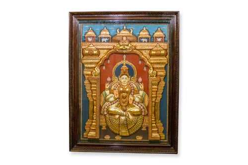 Mahalakshmi Antique 3D Tanjore Painting