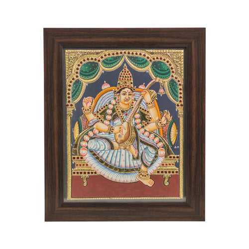 Saraswathi Antique Tanjore Painting