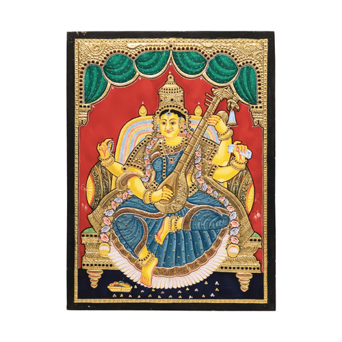 Saraswathi Antique Tanjore Painting