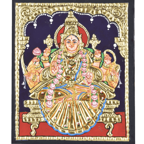Ashta Lakshmi Vijaya Lakshmi Tanjore Painting