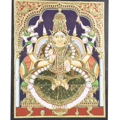 Gaja Lakshmi Tanjore Painting