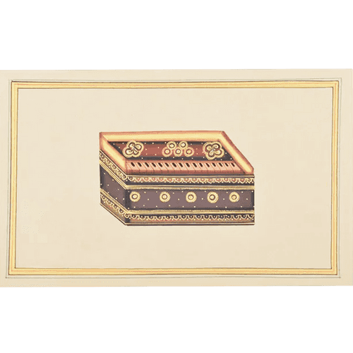 Harmonium Paper Gold Paint Tanjore Painting