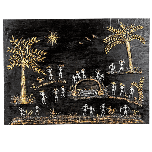 People Warli Artwork Wall Hanging Wall Decor