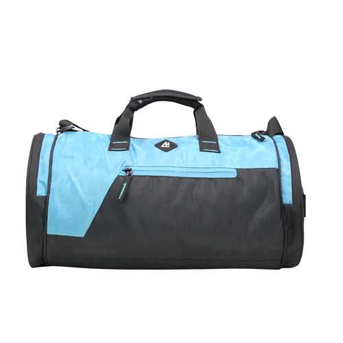 Mike Dual Tone Gym Bag - Teal Blue