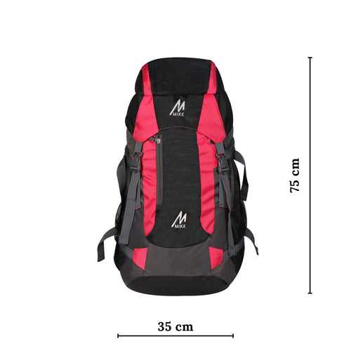 MIKE 65L Hiking Backpack- Pink and Black