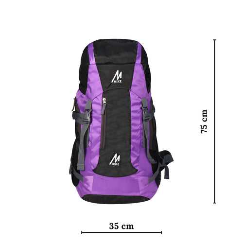 MIKE 65L Hiking Backpack- Purple and Black