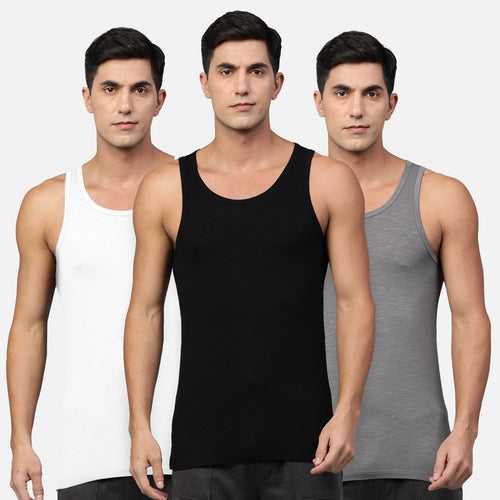 Bamboo Vest for Men - Pack of 3