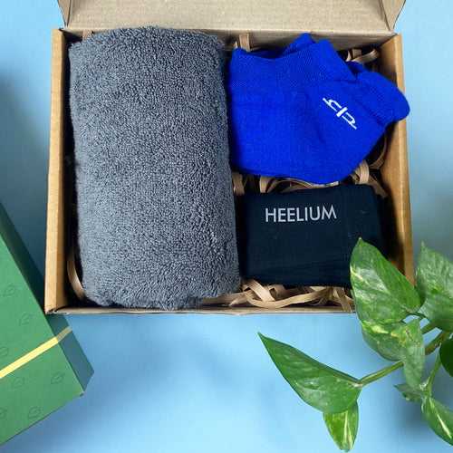 Bamboo Men Gift Set 1 - Ankle Socks, Hand Towel & Bandana