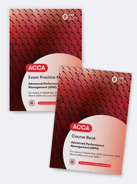 BPP ACCA APM Advanced Performance Management Book. Sep24-Jun25