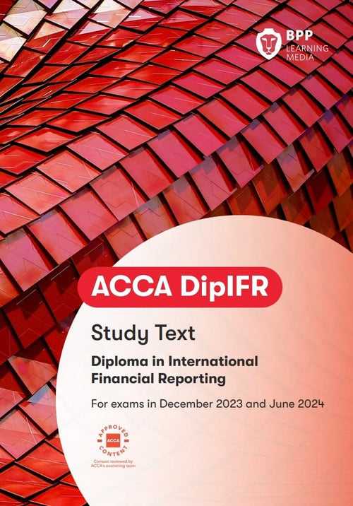 ACCA Diploma in International Financial Reporting Book with training & initial ACCA for registration. Jun 24