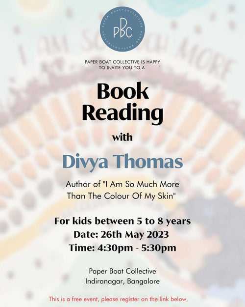 I am So Much More Than the colour of My Skin- Book Reading by Divya Thomas