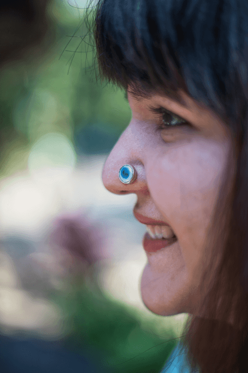 Blue Nose Pin